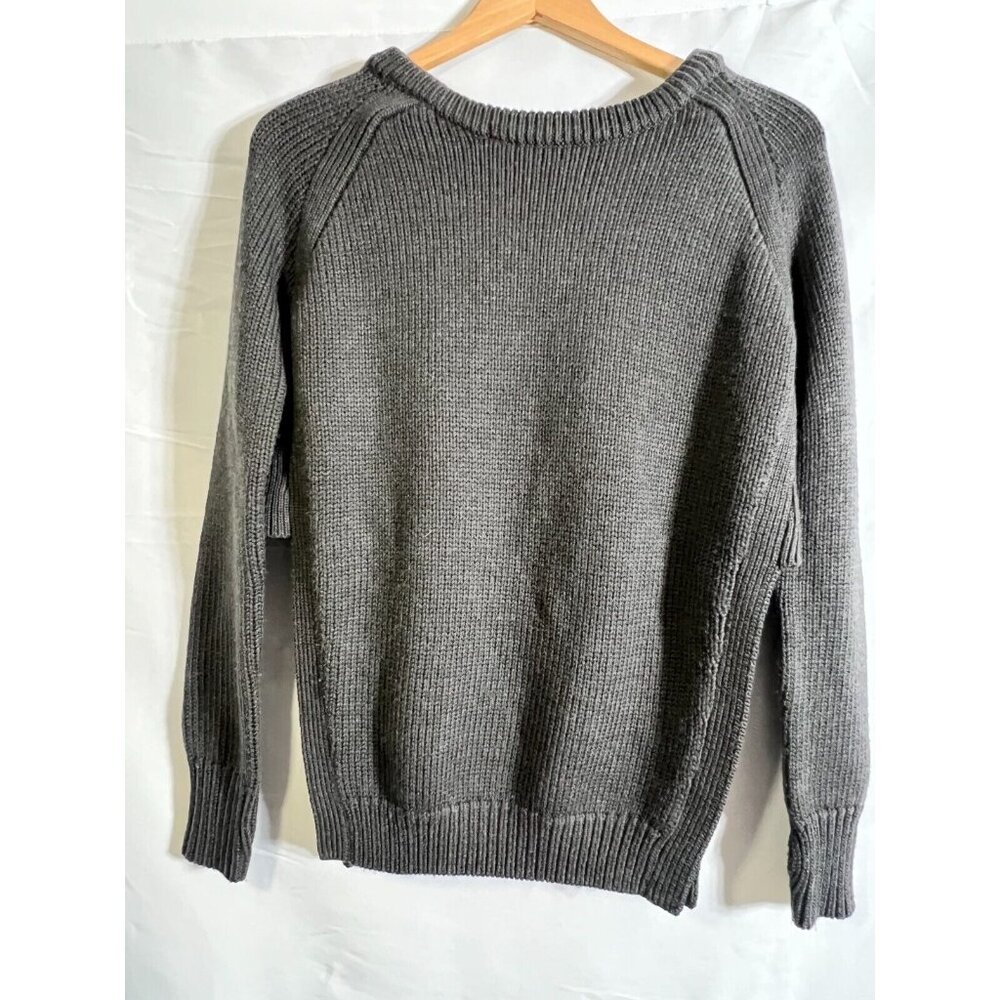 Lululemon Yin To You Sweater Dark Wren Grey Chunky Thumbholes Wool Layer